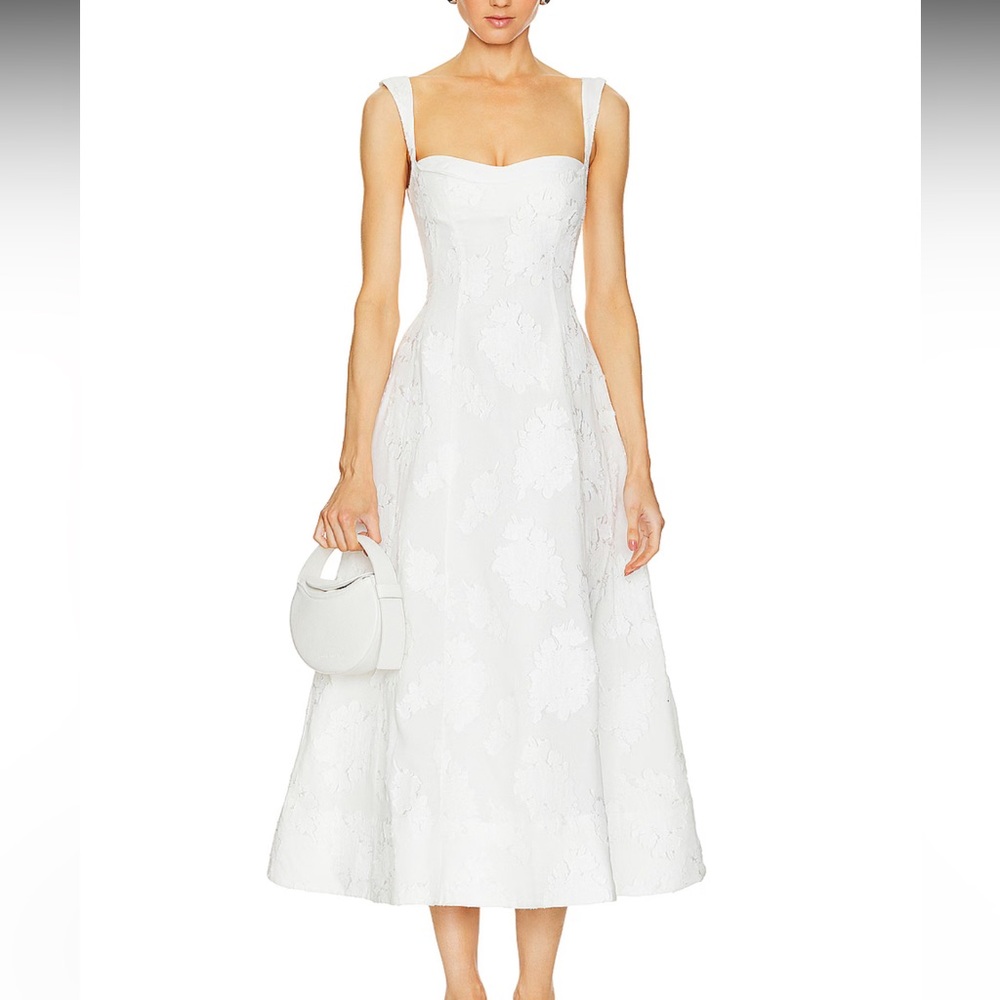 Clea Emilia Dress in Cloud Jacquard